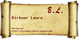 Birkner Laura névjegykártya